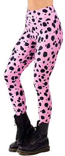 Eivy Damen Icecold Tights Leggings, Pink Cheetah, M EU