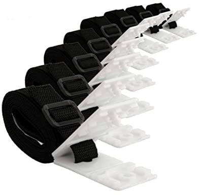 Pool Solar Cover Reel Attachment Kit Universal Swimming Pool Cover Roller Attachment Straps Plastic Fastener Cord Plates Set Swimming Pool Attachment Straps