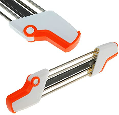 2-in-1 5.5 mm Easy File Mini Chainsaw Sharpener for Stihl Pitch 3/16'' Pitch, 3/16'' File Diameter Saw Chain 325 (Extra Large)