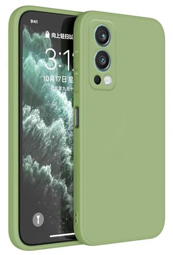 Topme Handyhülle Hülle Fur OnePlus Nord 2 5G (6.43 Inches) Case Schutzhülle, Hautschutz Aus TPU Silikonhülle - Matcha-Grün