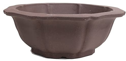 Bonsai - Schale rund 37 Ø x 13,5 cm, unglasiert, braun, frostfest 40995