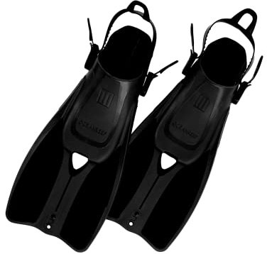 OCEAN REEF - Duo - Reiseflossen - 7 Farben und 2 Größen (Schwarz, L/XL)