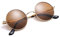 Pro Acme Retro Kleine Runde Polarisierte Sonnenbrille für Männer Frauen (Goldene Rahmen | Braun Linse)