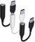 Adaptateur USB C vers Jack pour Écouteurs 3,5mm[3 Pack],Adaptateur USB Type C Connecteur Jack 3,5 mm pour Samsung Galaxy A54 A53 A33 S23 FE S22 S21 Ultra Note 20 One Plus 11 10 9 Pro Pixel 8 7 Pro 6a