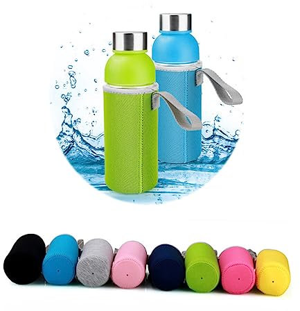 Cabilock Water Bottle Carrier Insulated Bag Cup Sets for Stainless Steel Glass Plastic Use While Hiking Camping