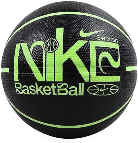 Nike Everyday Playground Basketball 8P Graphic Deflated Größe 5,6 Black/Lime Blast