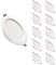 HYBEC - LED Einbaustrahler Flach, Einbaustrahler LED, LED Einbaustrahler, LED Spots, Spots Deckenleuchte LED, LED Einbauleuchten, Downlight, LED Downlight, LED Panel Light, 12W (Pack 10)