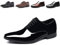 Hitmars Scarpe Stringate Uomo Scarpe Derby Oxford Lace Up Scarpe Pelle Verniciata Dress Shoes Basse Brogue Lavoro Sposa FL1813 Nero EU 39