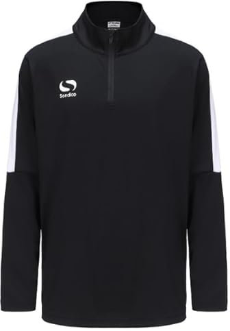 Sondico Venata Quarter Zip Sweatshirt - Youth [9-10 (MB)] [Black/Char/Wht] /Sportswear