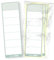 itenga 50x Ordneretiketten Ordnerrückenschild für breite Ordner I Aufkleber für Ordnerrücken selbstklebend aus Haftpapier 6x19cm (eukalyptus grün)