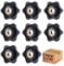 8 Pcs M6 Star Shape Knurled Clamping Nuts, Handle Nuts Diameter 32mm Knobs Grip Plastic Star Nut, Handle Wing Nut Thumb Bolts Thread For Machines And Furniture, Machine Tools, Fitness Equipment