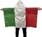 Italien Flagge zum Umhängen Poncho Fahne Fanset Fanartikel Umhangflagge Fankostüm EM 2024 Italia 150x90cm