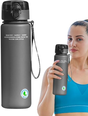 Borraccia da palestra – Borraccia riutilizzabile, borraccia sportiva | Travel miini Water Carrier con filtro, borraccia per allenamento e idratazione, per bere acqua, 22 x 7 cm