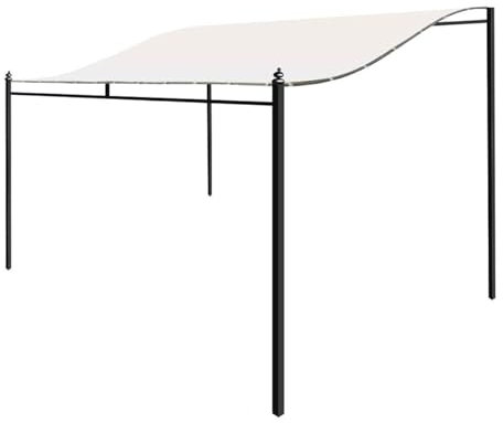 Qgtxf 300D Pavillon Ersatzdach Abdeckung Wasserdicht UV-Schutz Beige (2.6m*2.5m) für Wand Anbau, Familienfeiern, Grillen & mehr