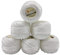 6 x 50 Gramm Ilkadim Export Tulip Seide Garn Mikrofaser, 300 Gramm Satin Garn glänzend, Filetgarn einfarbig (weiss 401)