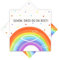40 Stück Servietten Regenbogen, Serviette Schön Sass Du Da Bist, Servietten Kindergeburtstag Regenbogen Tischdeko, Papierservietten für Mädchen Junge Kommunion Konfirmation Regenbogen Party Deko