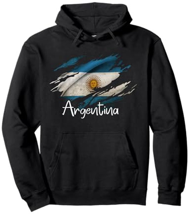 Bandera de Argentina, camiseta de Argentina, camisa Argentina para mujer Sudadera con Capucha