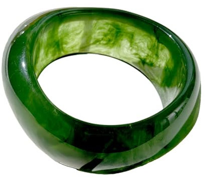 HIOPOIUYT Eleganter Ombres-Kaffee-Harz-Armreif mit Farbverlaufs-Designs für Frauen, Modeschmuck, bequemes Mode-Accessoire, Ombres-Schmuck aus Kunstharz, Schmuck für das Büro