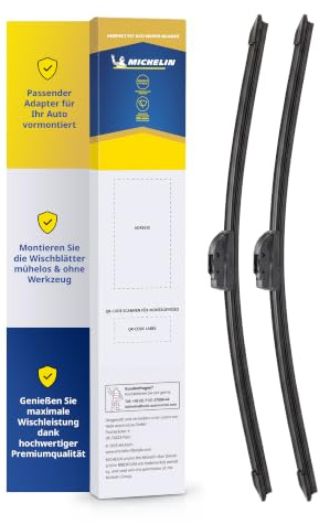 MICHELIN Perfect Fit 246 Scheibenwischer Set 500/450mm | Kompatibel mit: Honda Civic [09.94-02.01]; Toyota Corolla [05.92-08.02] .