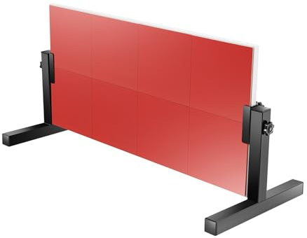 Tischtennis Returnbrett Verstellbar Höhen mit 8 Gummiblock, Tischtennis Rebound Board, Ping Pong Rebounder 360°-Winkelverstellung Für Home, Gym, Indoor, Outdoor