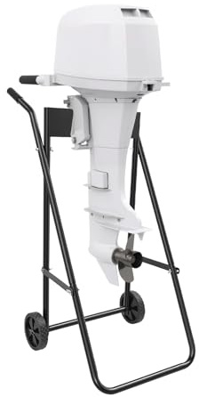 Außenborder Ständer, Trolley Aussenborder Ständer, Transportwagen bis 40 kg, Außenbordmotor Transportwagen mit 2 Rädern & Griffen für Transport bis 30PS Außenborder