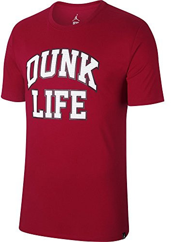 Nike Jordan Herren Rise Basketball Verbiage Tee T-Shirt, rot, M