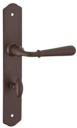 THIRARD - Ensemble de Poignées pour Salle de Bain et Toilette Charon - Acier Rouillé - Carré 7 mm - Entr'Axes 195 mm - Usage Pratique - Finition Esthétique - Gris