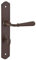 THIRARD - Ensemble de Poignées pour Salle de Bain et Toilette Charon - Acier Rouillé - Carré 7 mm - Entr'Axes 195 mm - Usage Pratique - Finition Esthétique - Gris
