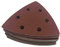 Schleifdreiecke 93 x 93 x 93 mm Deltaschleifer Delta-Schleifpapier Dreieck Klett (P400, 25 Stück)