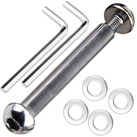 OTFAITP M8 8 mm x 28 mm-86 mm Scooter anteriore posteriore perno 8.8 grado acciaio al carbonio per stunt Scooter Dash Teen/Adult Kick Scooter-800+lb Capacità