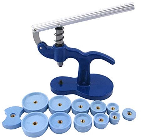 UKCOCO Watch Press Set Uhrenpresswerkzeug Für Armbanduhren Batterieentferner Und Rückdeckel-presswerkzeug Blau