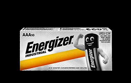 Energizer Industrial AAA Batteries LR03 Expiry 2030 Pack Of 10 Batteries