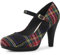 Allegra K Women's Houndstooth Platform Stiletto Heels Mary Jane Pumps Red 5.5 UK/Label Size 8 US