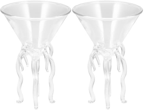 Operitacx Lot de 2 verres à martini, verres à cocktail en cristal pour expresso martini, cosmopolite, Manhattan, gingembre, bar à domicile, cocktail
