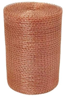 YAGJIA Kupfernetz 12.7cm x 10m, Schneckenzaun Kupfer, Kupferband Gegen Schnecken, 100% Reines Kupfergeflecht Kupfergewebe Kupfergitterrolle zum Bauen von Löchern, Pflanzenschutz für Haus und Garten