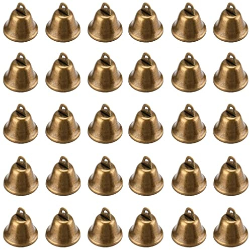 KOHAND 60 campanellini in bronzo da 38 mm per fai da te, decorazioni, casa, Natale, matrimoni, campanelli a vento