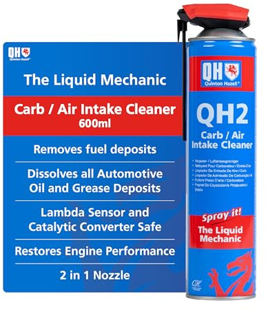 Quinton Hazell Carb Cleaner Spray, 600 ml - Removes All Fuel, Oil, Grease & Gum Deposits From Air Filters & Fuel Injection Systems for Restored Engine Performance