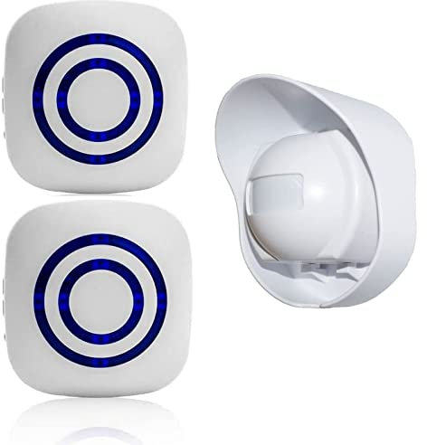 SiegenPro Sensore Di Movimento Wireless, Allarme campanello wireless Kit di Allarme con Sensori di Movimento Infrarossi per Casa, Ufficio, appartments