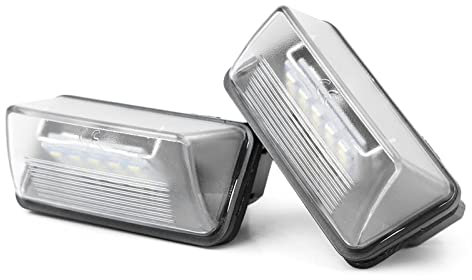 TONUSA 2X Kennzeichenbeleuchtung, für Peugeot 206/207/307/308, für Citroen C3/C4/C5/C6