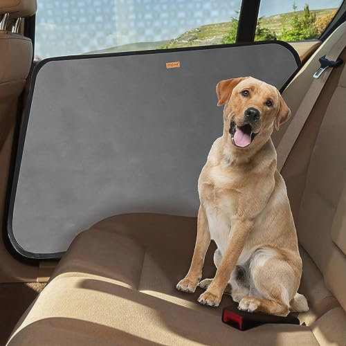 MIGHTYDUTY Car Door Protector Dog 2 Pack Waterproof Washable Oxford Pet Car Door Covers from Dog Scratching for Most Cars Travel（Grey）