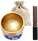 8CM Bol Tibétain, Bol Tibetain 7 Metaux Fait Main, Bol Chantant Tibetain avec Des Bâtons en Bois, un Coussin Sonore et un Sac en Tissu de Rangement, pour Meditazione, Yoga, Chakra et Thérapie du Son