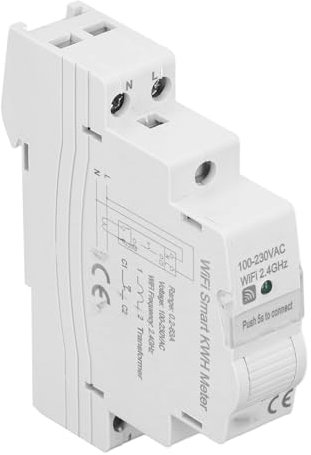 Home Electricity Monitor, Smart Energy Meter AC100230V Power KWH Meter APP Control Electricity Monitor for Home, Voltage Testers