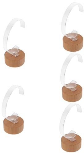 Warmhm 5st Uhrenständer Schreibtischdekoration Armreif-präsentationsständer Armreifhalter Uhrenhalter Für Den Schreibtisch Bücherregale Taschenuhrständer Acryl Armbandhalter Schmuck