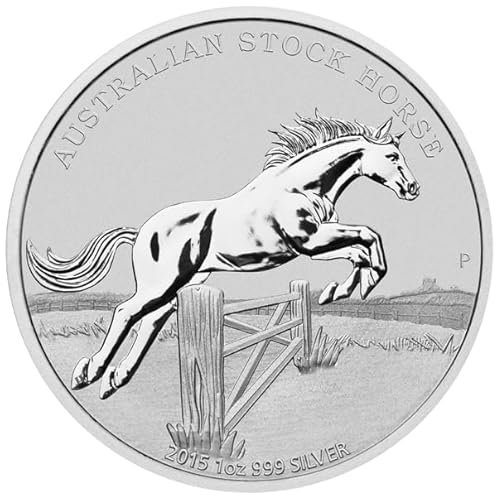 1 unze Silbermünze Australien Stock Horse (3) 2015 mit Zertifikat 1 Oz Silber Silver 999 nur 9.000! Top Zustand in Kapsel Premium Anlagemünze
