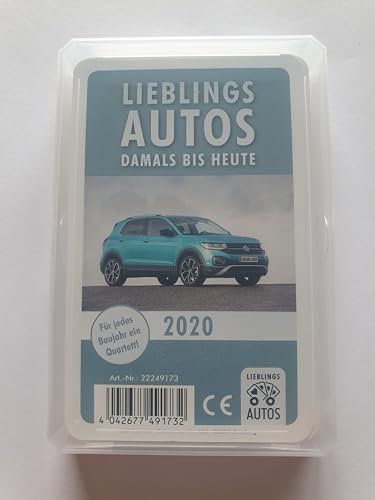 Lieblings Autos Auto Quartett 2020 Baujahr Geburtsjahr 5. Geburtstag Geschenk Spielkarten Neu
