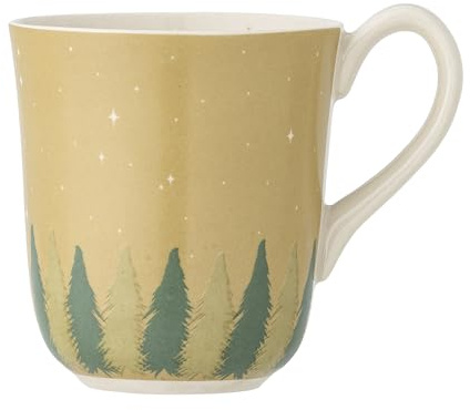 Bloomingville Spruce Becher, Tasse, Grün, Steingut, T9xH10 cm, 350 ml