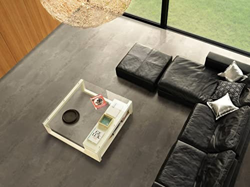 PVC Bodenbelag Vinylboden in markanter Beton Art, Zuschnitt (1,70m breit, 3,5m lang)