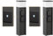 ledscom.de 2 Stück Pollerleuchte PODEL für außen, Smart Home, 39cm, schwarz, 2 Steckdosen, inkl. G9 Leuchtmittel, 501lm, warmweiß