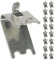Uonlytech Commercial Fridge Shelf Clips 25pcs Freezer Shelf Clips Raised Edges Easy to Install