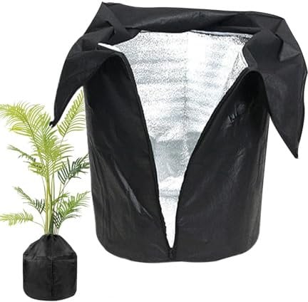 Biniveil Blumentopf-Schutztasche | Pflanzen-Frostschutzhülle | Pflanzenhüllen Frostschutz | Wintertopf-Pflanzenhülle | Frostschutzhüllen Für Pflanzentöpfe Für Obstbäume Im Winter Im Freien